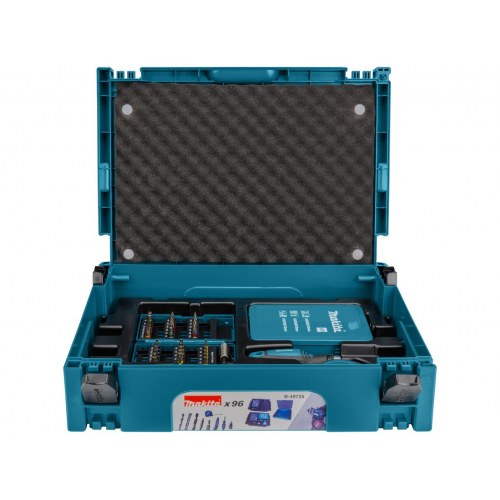 Makita B-49725 bor- og skru esæt - 96 dele i MAKPAC-boks