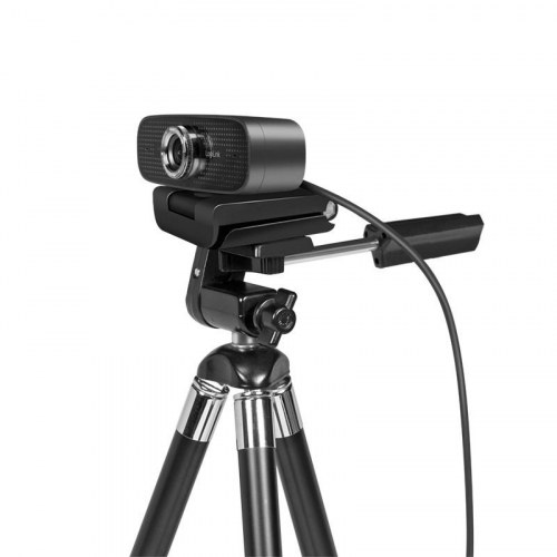 LogiLink UA0378 Conference HD USB-webcam - 100° synsvinkel, dual mikrofon, manuel fokus