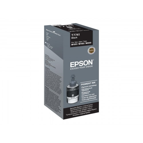 Epson T7741 sort blækrefill 140 ml - original til Epson L1455/L605/L655/M100