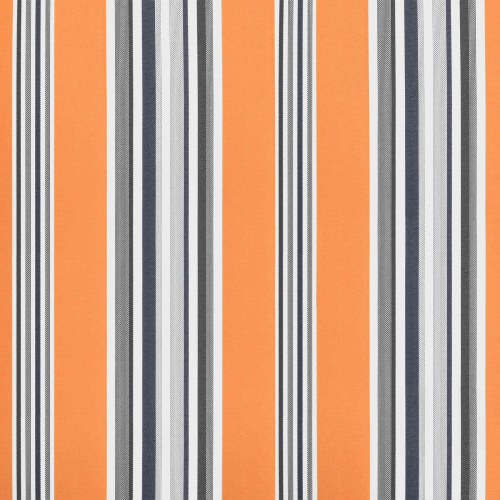 Reservedug til markise - blå og orange striber 500 × 300 cm, polyester