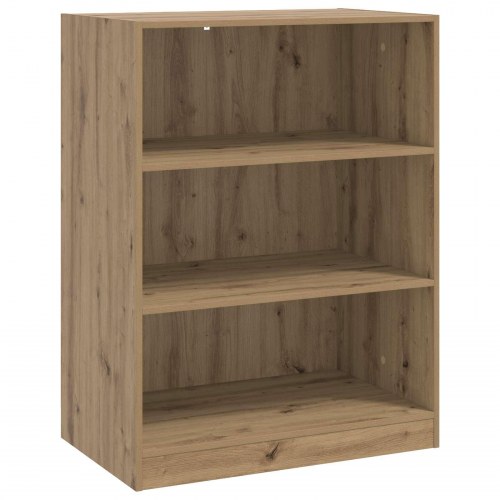 Garderobeskab med hylder - artisan-eg, 77 × 48 × 102 cm