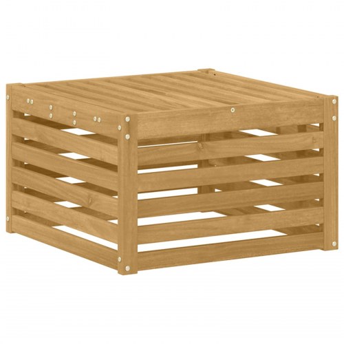 Udendørs sofagruppe i massivt akacietræ - 6 dele, hvid, 59 × 59 × 37 cm