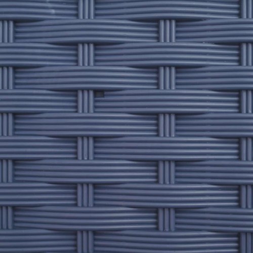 Hævet bed med trellis og tag - grå 207 × 40 × 129 cm (PP)