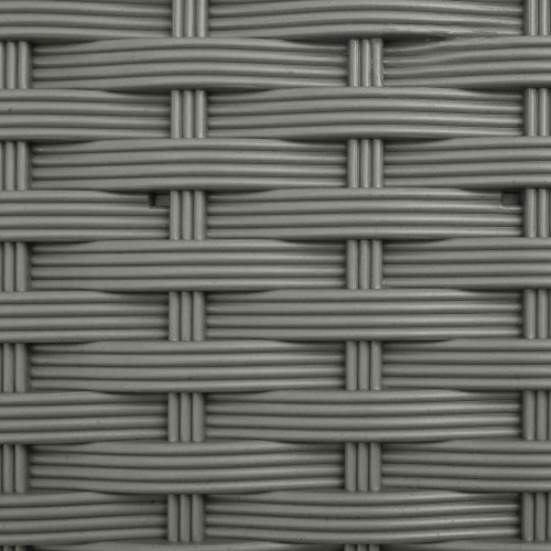 Hævet bed med trellis og tag - lysegrå PP, 164 × 40 × 127 cm