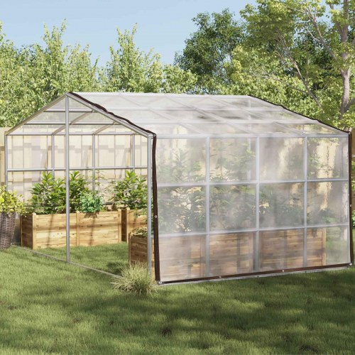Planteovertræk/presenning transparent 7 × 5 m - PE med øjer