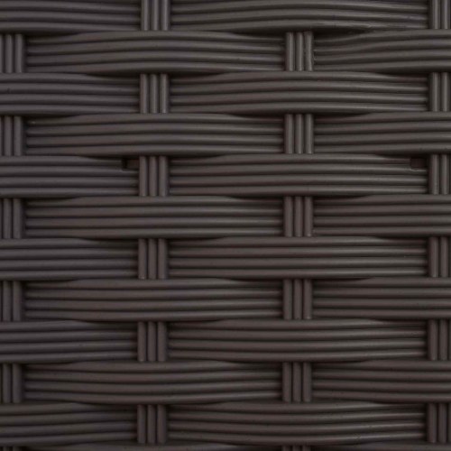 Hævet bed med trellis og tag - brun 124 × 40 × 129 cm (PP)