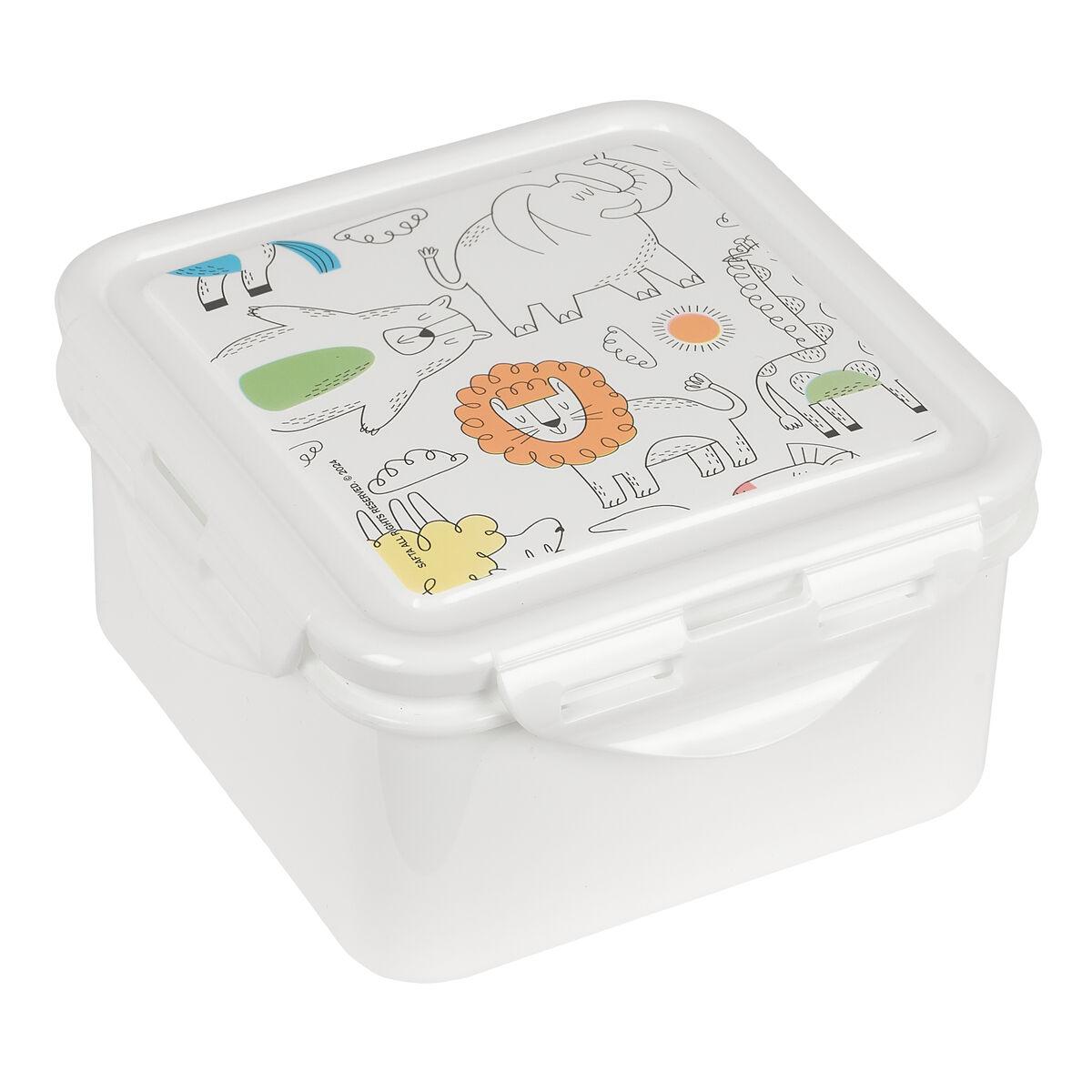 Safta Zoo madkasse - Beige, 13 × 7,5 × 13 cm billede