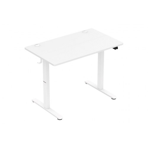 Hæve-sænkebord til gaming - Huzaro Hero 7.9, hvid, elektrisk (OUTLET A)