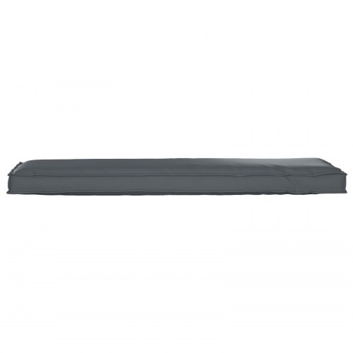 Pude Antracit Polyester 140 cm x 40 cm x 8 cm Aftagelige Betræk