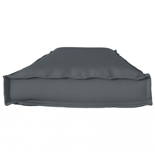 Pude Antracit Polyester 140 cm x 40 cm x 8 cm Aftagelige Betræk