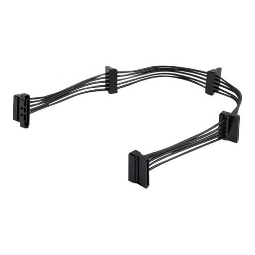StarTech.com PYO4SATA SATA strøm-splitter 40 cm - 1x han til 4x hun, sort