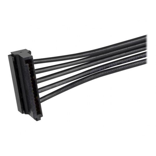 StarTech.com PYO4SATA SATA strøm-splitter 40 cm - 1x han til 4x hun, sort
