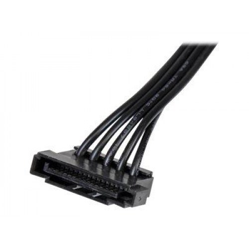 StarTech.com PYO4SATA SATA strøm-splitter 40 cm - 1x han til 4x hun, sort