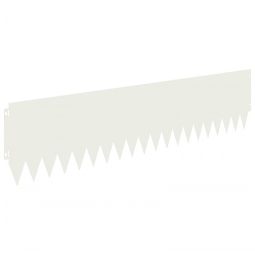 Plænekant 10 stk - stål 103 × 25 cm, hvid