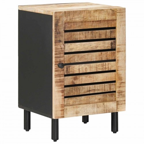 Badeværelsesskab med opbevaring - brun/sort 38 × 33,5 × 58 cm