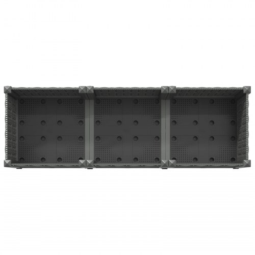 Havekrukke med hjul - lysegrå 120 × 40 × 48 cm i PP
