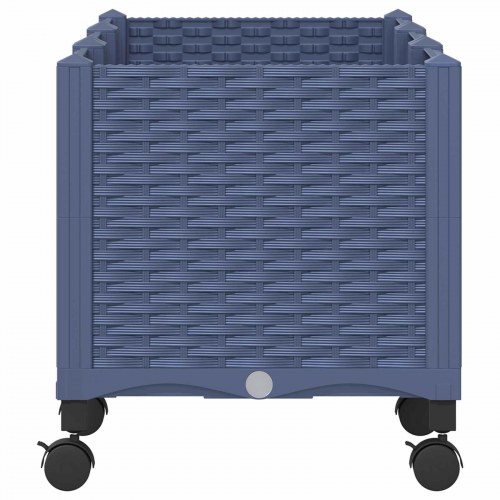 Havekrukke med hjul - blågrå 120 × 40 × 48 cm i PP