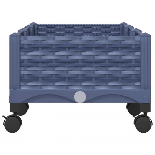 Havekrukke med hjul - blågrå 120 × 40 × 33 cm, PP