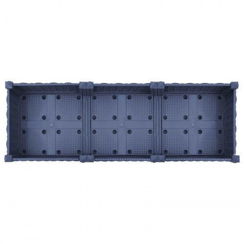 Havekrukke med hjul - blågrå 120 × 40 × 33 cm, PP