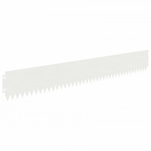 Plænekant 30 stk - 103 × 15 cm stål, hvid pulverlakeret