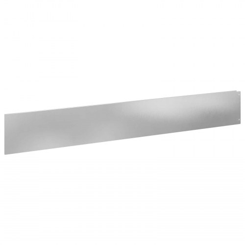 Plænekant 10 stk - stål 100 × 15 cm, sølv