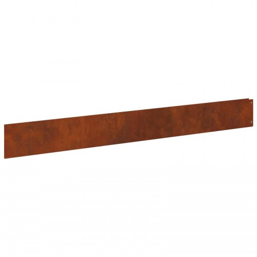Plænekant 20 stk - 100 × 12 cm stål, rusten finish
