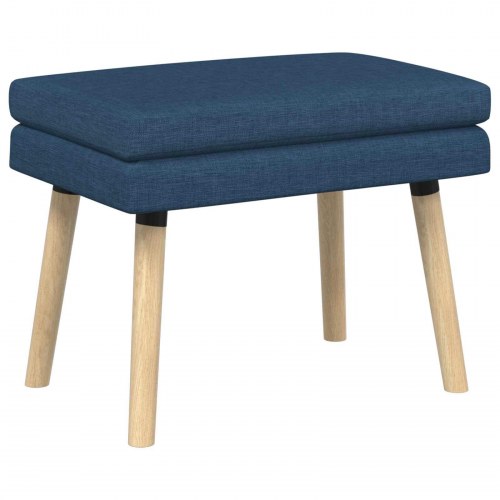 Dobbeltlagret bænk i stof - blå 60 × 40 × 46 cm