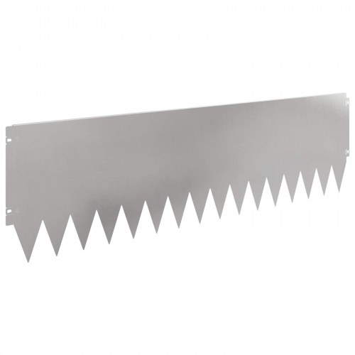 Plænekant 10 stk - stål 103 × 30 cm, sølv