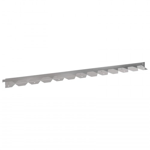 Plænekant 50 stk - stål, sølv, 102 × 4 × 4 cm