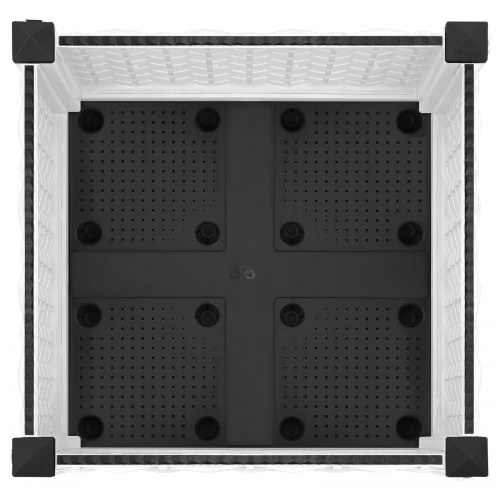 Havekrukke på hjul - hvid PP 40 × 40 × 33 cm