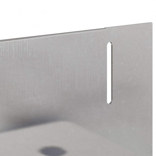 Plænekant 10 stk - stål, sølv, 102 × 4 × 4 cm