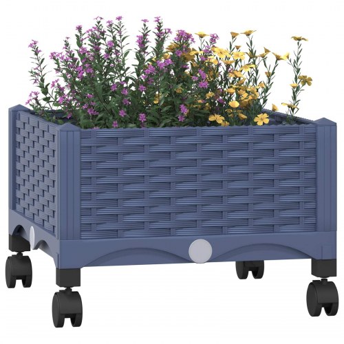 Havekrukke med hjul - blågrå 40 × 40 × 33 cm, PP