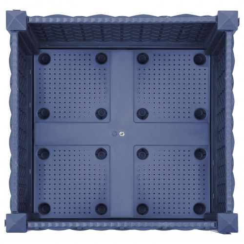 Havekrukke med hjul - blågrå 40 × 40 × 33 cm, PP