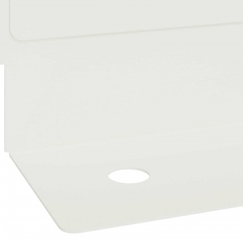 Plænekant 30 stk - 102 × 4 × 4 cm stål, hvid pulverlakeret