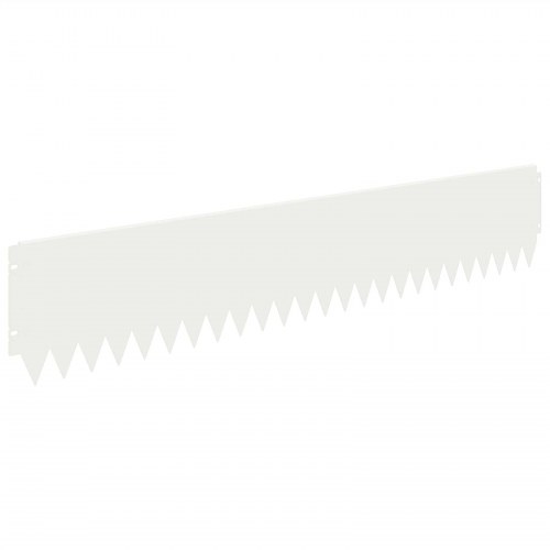 Plænekant - 10 stk. stål, hvid 103 × 20 cm