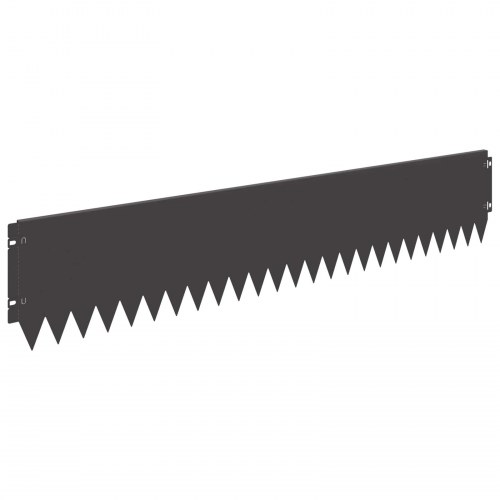 Plænekant - 20 stk stål, 103 × 20 cm, sort pulverlakeret
