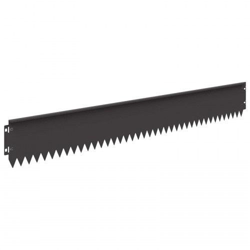 Plænekant - 30 stk stål, 103 × 15 cm, sort pulverlakeret