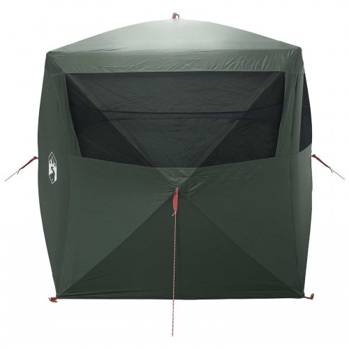 Jagttelt med tag - armygrøn 143 × 143 × 165 cm, polyester og stål