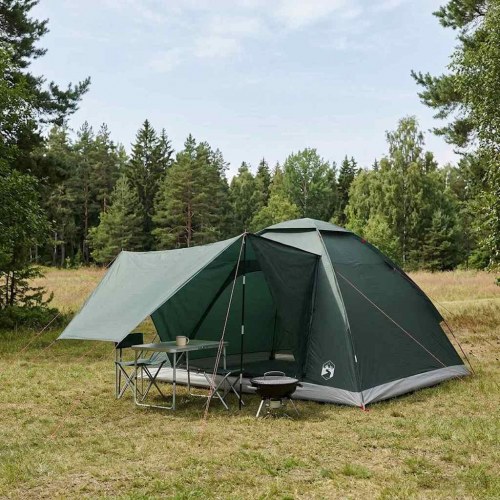 Camping telt - army grøn 275 × 215 × 125 cm, polyester og stål