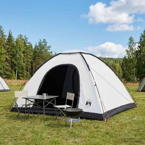 Camping telt med tag - hvid blackout, 335 × 275 × 180 cm