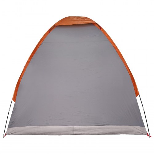 Camping telt - grå/orange 2-personers i polyester og stål