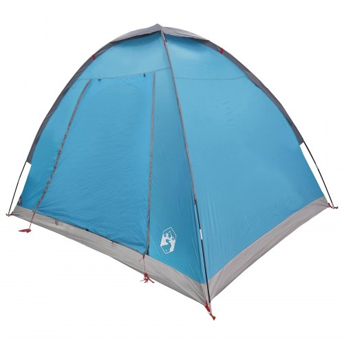 Camping telt med tag - blå 2-personers i polyester og stål