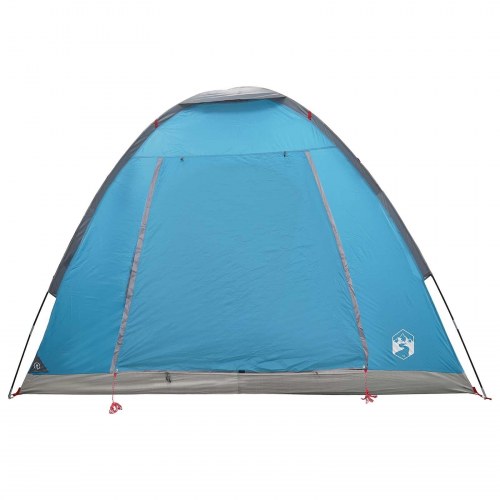 Camping telt med tag - blå 2-personers i polyester og stål