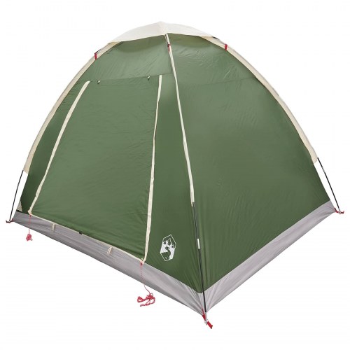 Camping telt med tag - grøn 2-personers i polyester og stål