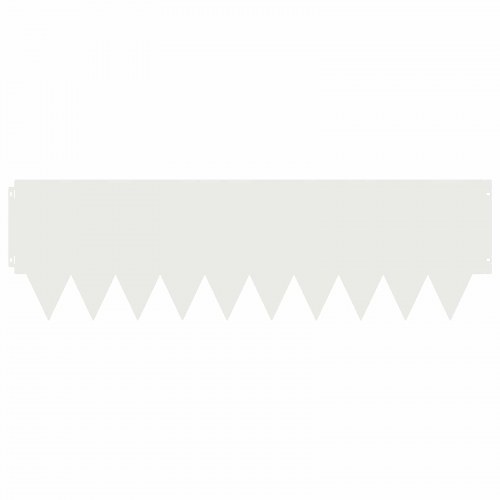 Plænekant i metal - 20 stk fleksibel bedkant, pulverlakeret