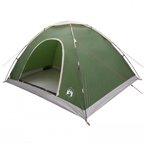 Camping telt med tag og luftventil - grøn 335 × 275 × 180 cm
