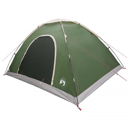 Camping telt med tag og luftventil - grøn 335 × 275 × 180 cm