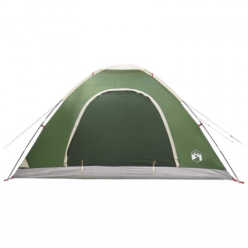 Camping telt med tag og luftventil - grøn 335 × 275 × 180 cm