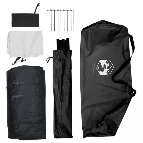 Camping telt med tag - hvid blackout 275 × 215 × 125 cm, 4-personers