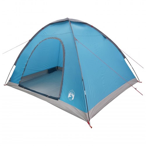 Camping telt med luftventil - blå 275 × 215 × 125 cm, 4-personers